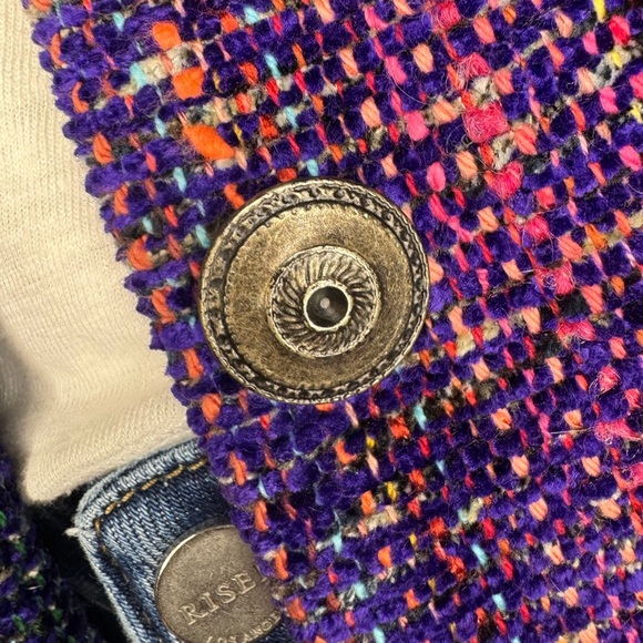 Elizabeth Jenkins Handwoven Chenille Modern Funky Vest - Picture 7 of 11